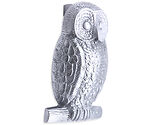 Spira Brass Owl Door Knocker (140mm x 75mm), Satin Chrome - SB4109SC