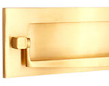 Spira Brass Traditional Regency Knocker Letter Plate (250mm x 75mm), Polished Brass - SB5107PB