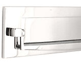 Spira Brass Traditional Regency Knocker Letter Plate (250mm x 75mm), Polished Chrome - SB5107PC