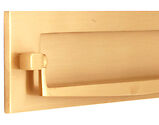 Spira Brass Traditional Regency Knocker Letter Plate (250mm x 75mm), Satin Brass - SB5107SB