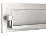 Spira Brass Traditional Regency Knocker Letter Plate (250mm x 75mm), Satin Chrome - SB5107SC