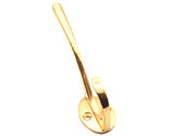 Spira Brass Victorian Coat Hook (87mm x 22mm OR 115mm x 28mm), Polished Brass - SB6181PB