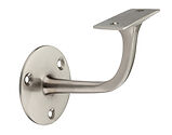 Spira Brass Handrail Bracket, Satin Nickel - SB6184SN (sold in pairs)