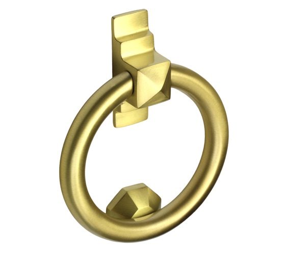 Prima Ring Door Knocker, Satin Brass - SB779