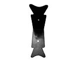 Spira Brass Bat Corner Furniture Protector (140mm x 25mm), Black - 8109