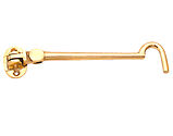 Spira Brass Silent Cabin Hooks (Various Sizes 75mm - 300mm), Polished Brass - SB8111PB
