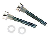Eurospec Bolt Cap Fixing Pack (To Suit 19mm, 22mm, 25mm OR 30mm Handles), Polished Stainless Steel - SBF1019BSS