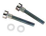 Eurospec Bolt Cap Fixing Pack (To Suit 19mm, 22mm, 25mm OR 30mm Handles), Satin Stainless Steel - SBF1019SSS