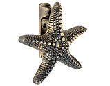 Spira Brass Starfish Door Knocker (155mm x 155mm), Antique Brass - SB4112ANT