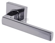 M Marcus Sorrento Axis Door Handles On Square Rose, Polished Chrome - SC-4062-PC (sold in pairs)