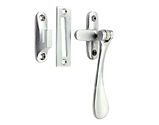 Prima Spoon End Reversible Casement Fastener With Hook And Mortice Plate, Satin Chrome - SCP125