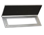 Prima Horizontal Internal Door Tidy With Draught Excluder (260mm x 88mm OR 310mm x 115mm), Satin Chrome - SCP2012