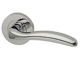 Intelligent Hardware Scorpio Door Handles On Round Rose, Polished Chrome - SCO.09.CP (sold in pairs) 
