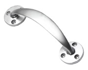 Prima Cranked Bow Pull Handle (152mm Or 190mm), Satin Chrome - SCP112