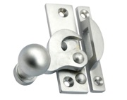 Prima Locking Or Non-Locking Ball End Claw Window Fastener (64mm x 18mm), Satin Chrome - SCP2020