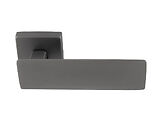 Carlisle Brass Manital Spring Door Handles On Square Rose, Anthracite - SG5ANT (sold in pairs)