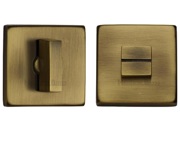 Heritage Brass Square 54mm x 54mm Turn & Release, Antique Brass - SQ4035-AT