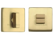 Heritage Brass Square 54mm x 54mm Turn & Release, Satin Brass - SQ4035-SB