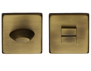 Heritage Brass Square 54mm x 54mm Turn & Release, Antique Brass - SQ4043-AT