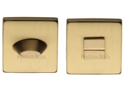 Heritage Brass Square 54mm x 54mm Turn & Release, Satin Brass - SQ4043-SB