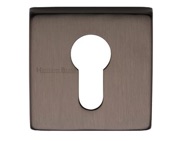 Heritage Brass Euro Profile Square Key Escutcheon, Matt Bronze - SQ5004-MB
