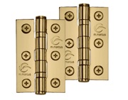 M Marcus 3 Inch Stainless Steel Line Ball Bearing Hinge, PVD Stainless Brass - SS-3X2-PVD (sold in pairs)