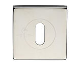 M Marcus Steel Line Grade 304 Standard Square Key Escutcheon, Polished Stainless Steel - SS-SQ890-P