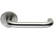 Eurospec Safety Satin Stainless Steel Safety Handles On Rose - SW11 (sold in pairs)