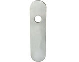 Eurospec 316 Stainless Steel Plates For SWLP123 Door Handles, Satin Stainless Steel - SWOBSSS (sold in pairs)