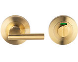 Eurospec DDA Compliant Thumbturn & Release With Indicator, Satin PVD Stainless Brass - SWT1025ISPVD 