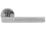 Carlisle Brass Manital Syntax Door Handles On Round Rose, Polished Chrome - SX5CP (sold in pairs)