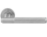 Carlisle Brass Manital Syntax Door Handles On Round Rose, Satin Chrome - SX5SC (sold in pairs)