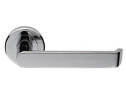 Carlisle Brass Serozzetta Concept Door Handles On Round Rose, Polished Chrome - SZM220CP (sold in pairs)