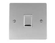 M Marcus Electrical Elite Flat Plate 20 Amp D.P. Switches, Polished Chrome, Black Or White Trim - T02.805.PC