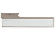 Atlantic Tupai Versaline Tobar Designer Door Handles On Rectangular Rose, Pearl Nickel - T3089LPL (sold in pairs)