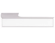Atlantic Tupai Rapido Versaline Tobar Designer Door Handles On Rectangular Rose, Polished Chrome With White Plate - T3089LWHPC (sold in pairs)