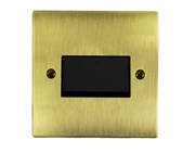 M Marcus Electrical Elite Flat Plate Fan Isolating Switch, Antique Brass, Black Trim - T91.990.BK