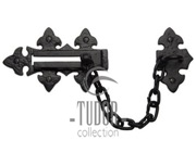 M Marcus Tudor Collection Door Chain (138mm x 82mm), Rustic Black Iron - TC107
