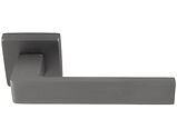 Carlisle Brass Manital Techna Door Handles On Square Rose, Anthracite - TC5ANT (sold in pairs)