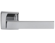 Carlisle Brass Manital Techna Door Handles On Square Rose, Polished Chrome - TC5CP (sold in pairs)