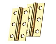 Zoo Hardware Top Drawer Fittings Cabinet Hinges (Various Sizes), Polished Brass - TDF100PB