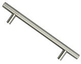 Zoo Hardware Top Drawer Fittings T Bar Cabinet Handle (Multiple Sizes), Brushed Nickel - TDFPT-96-156BN