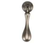 Heritage Brass Classic Drop Cabinet Pull, Distressed Pewter - TK1396-053-DPW