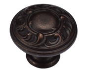 Heritage Brass Vintage Round Cabinet Knob (35mm), Matt Bronze - TK4401-035-LBN