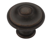 Heritage Brass Round Domed Cabinet Knob (30mm OR 35mm), Matt Bronze - TK4408-030-LBN