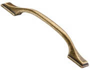 Heritage Brass Luca Cabinet Pull Handle (96mm OR 128mm C/C), Distressed Brass - TK5090-096-DBS