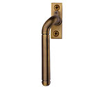 Heritage Brass Left or Right Handed Locking Espagnolette Handle, Antique Brass - V1006L-AT