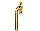 Heritage Brass Left or Right Handed Locking Espagnolette Handle, Polished Brass - V1006L-PB