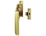 Victorian Locking Casement Window Fasteners With Night Vent, Polished Brass - V1007LCK