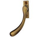 Heritage Brass Left or Right Handed Locking Espagnolette Handle Ball Design, Antique Brass - V1009L-AT